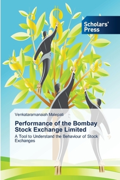 Paperback Performance of the Bombay Stock Exchange Limited Book