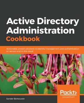 Paperback Active Directory Administration Cookbook Book