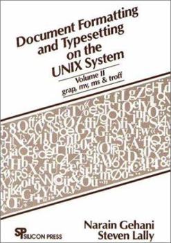 Hardcover Document Formatting & Typesetting on the UNIX Sytem Book