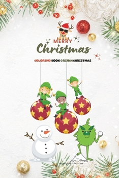 Paperback merry christmas: coloring book grinch [French] Book