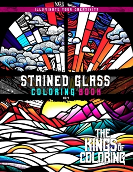 Paperback Stained Glass Coloring Book: Illuminate Your Creativity Book