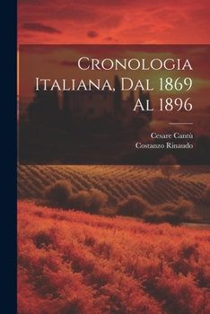 Paperback Cronologia Italiana, Dal 1869 Al 1896 [Italian] Book