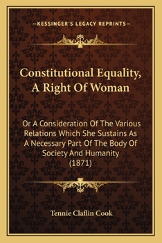Constitutional Equality A Right of Woman