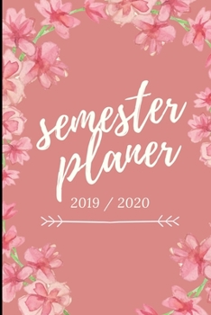 Semester Planer 2019 / 2020: A5 Coole Geschenkidee LINIERT zum Studium | Notizbuch für Studenten | Studienbeginn | Erstes Semester | Pruefung | Geburtstag | Terminkalender (German Edition)