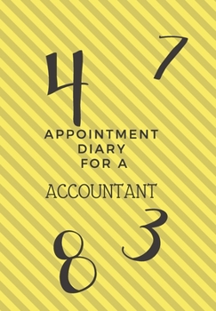 APPOINTMENT DIARY FOR AN ACCOUNTANT: This is a quarterly diary with full day pages so that you have space to totally plan your day of appointments. Do not miss any events