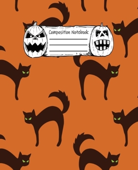 Abstract Halloween Pattern Volume 12 Wide Ruled Journal: 110 Blank Lined Wide Ruled (7.5 x 9.25) Pages to Jot Down Your Thoughts
