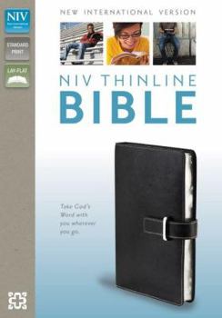Imitation Leather Thinline Bible-NIV-Strap Flap Book