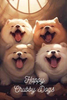 Paperback Happy Chubby Dogs Coloring Book
