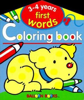 Paperback First Words Coloring Book