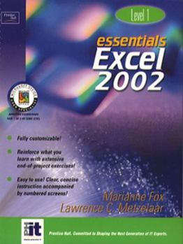 Paperback Essentials: Excel 2002 Level 1 Book