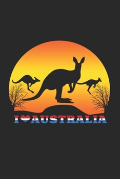 I love Australia: 6x9 Australia Gap Day | dotgrid | dot grid paper | notebook | notes