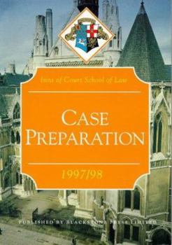 Paperback Bar Manual: Case Preparation: 1997/98 (Bar Manuals) (Inns of Court Bar Manuals) Book
