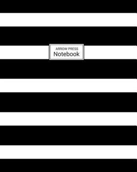 Paperback Notebook: Wide Ruled Notebook for Everyday Use Black and White Stripes Book
