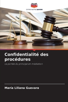 Paperback Confidentialité des procédures [French] Book