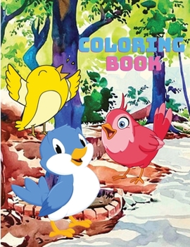 Kids Time: Coloring Book for Kids with Beautiful Birds to Color