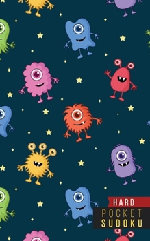 Pocket Sudoku Hard: 158 Hard Sudoku Puzzles with Solutions - Pocket Sudoku Puzzle Books - Large Print Sudoku Puzzle Books For Adults - Sudoku For Seniors - Travel Size - Alien UFO Space Gift Present