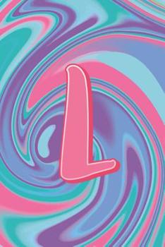 L: Letter L Monogram Initials Pastel Tie Dye Notebook & Journal