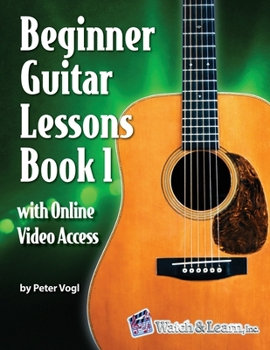 Paperback Beginner Guitar Lessons Book 1 with Online Video Access Book