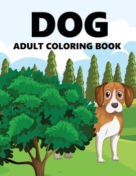 Dog Adult Coloring Book