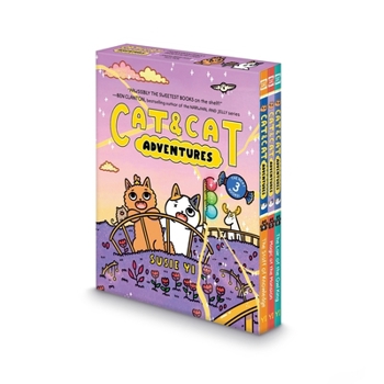Paperback Cat & Cat Adventures #4-6: A Graphic Novel 3-Book Box Set: The Staff of Knowledge, Magic at the Mansion, the Lair of the Owl King Book