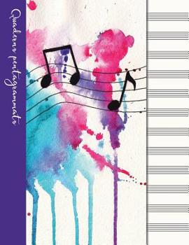 Paperback Quaderno pentagrammato: Quaderno di musica - Copertina viola [Italian] Book