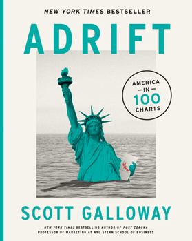 Hardcover Adrift: America in 100 Charts Book