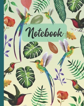 Paperback Notebook: Hummingbirds / Colibri Birds - Animals Diary / Notes / Track / Log / Journal, Book Gifts For Women Men Kids Teens Girl Book