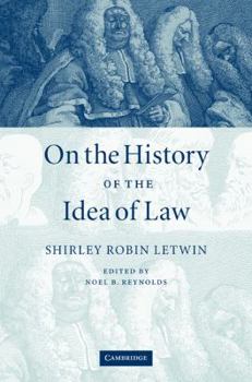 Paperback On the History of the Idea of Law Book