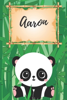 personalisiertes Notizbuch Panda / Malbuch / Kritzelbuch / Tagebuch / Journal / Notizheft / DIN A5 / Geschenke Aaron: individuelles personalisiertes ... für Frauen und Männer. (German Edition)