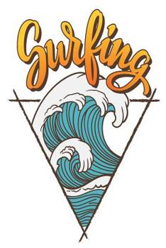 Paperback Surfing: 6x9 College Ruled Line Paper 150 Pages Book