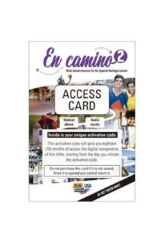 Printed Access Code En Camino 2 Student 1 Year Digital Access Code (Including eBook and Audio Tracks): Licence Activation Code [Spanish] Book