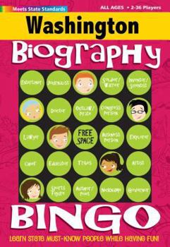 Hardcover Washington Biography Bingo Book