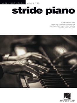 Paperback Stride Piano: Jazz Piano Solos Series Volume 35 Book