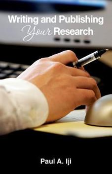 Paperback Writing and publishing your research Book