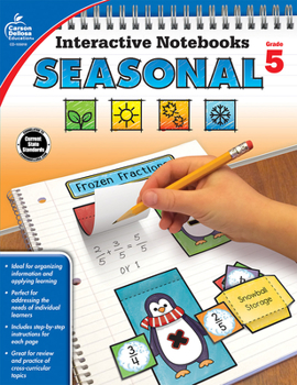 Paperback Interactive Notebooks Seasonal, Grade 5 Book