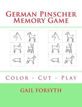 German Pinscher Memory Game: Color - Cut - Play