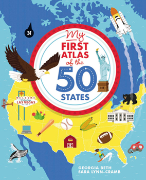 Hardcover My First Atlas of the 50 States Book