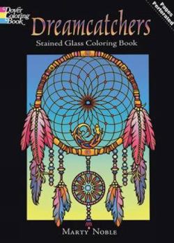 Paperback Dreamcatchers Stained Glass Coloring Book (Dover Design Stained Glass Coloring Book) Book