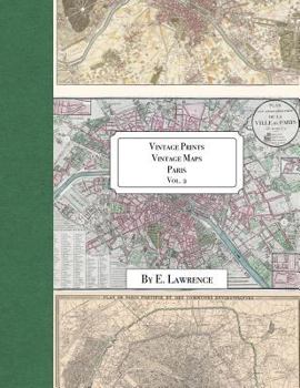 Paperback Vintage Prints: Vintage Maps: Paris: Vol. 2 Book