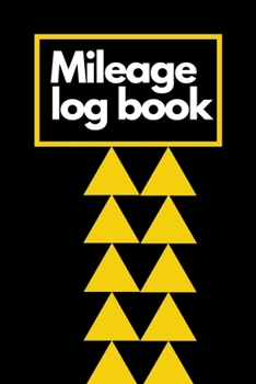 Paperback mileage log: Black Cover - Daily Tracking Your Simple Mileage Log Book, Odometer- Notebook for Business or Personal Book