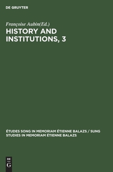 Hardcover History and Institutions, 3 Book