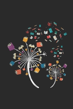 Paperback Books Dandelion: Dotted Bullet Notebook (6" x 9" - 120 pages) Reader Themed Notebook for Daily Journal, Diary, and Gift Book