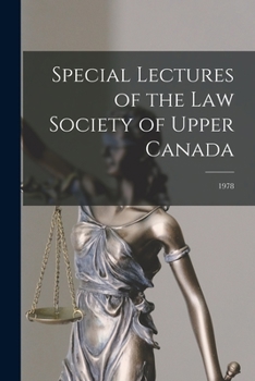 Paperback Special Lectures of the Law Society of Upper Canada; 1978 Book