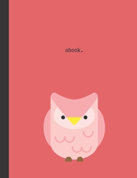 Paperback shook.: Funny Animal Notebook For School, Work Or Home: 8.5 x 11 Inches: Wide Ruled: 100 Pages Book