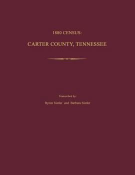 Paperback 1880 Census: Carter County, Tennessee Book
