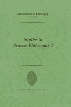 Paperback Studies in Process Philosophy I Book