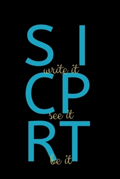 Script: Write It, See It, Be It: (Black Blank Lined Journal)