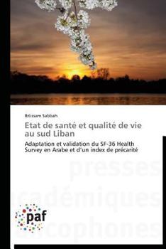 Paperback Etat de Santé Et Qualité de Vie Au Sud Liban [French] Book