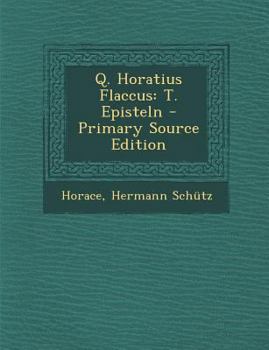 Paperback Q. Horatius Flaccus: T. Episteln [Estonian] Book