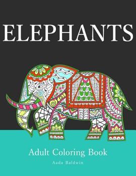 Paperback Elephants: Adult Coloring Book